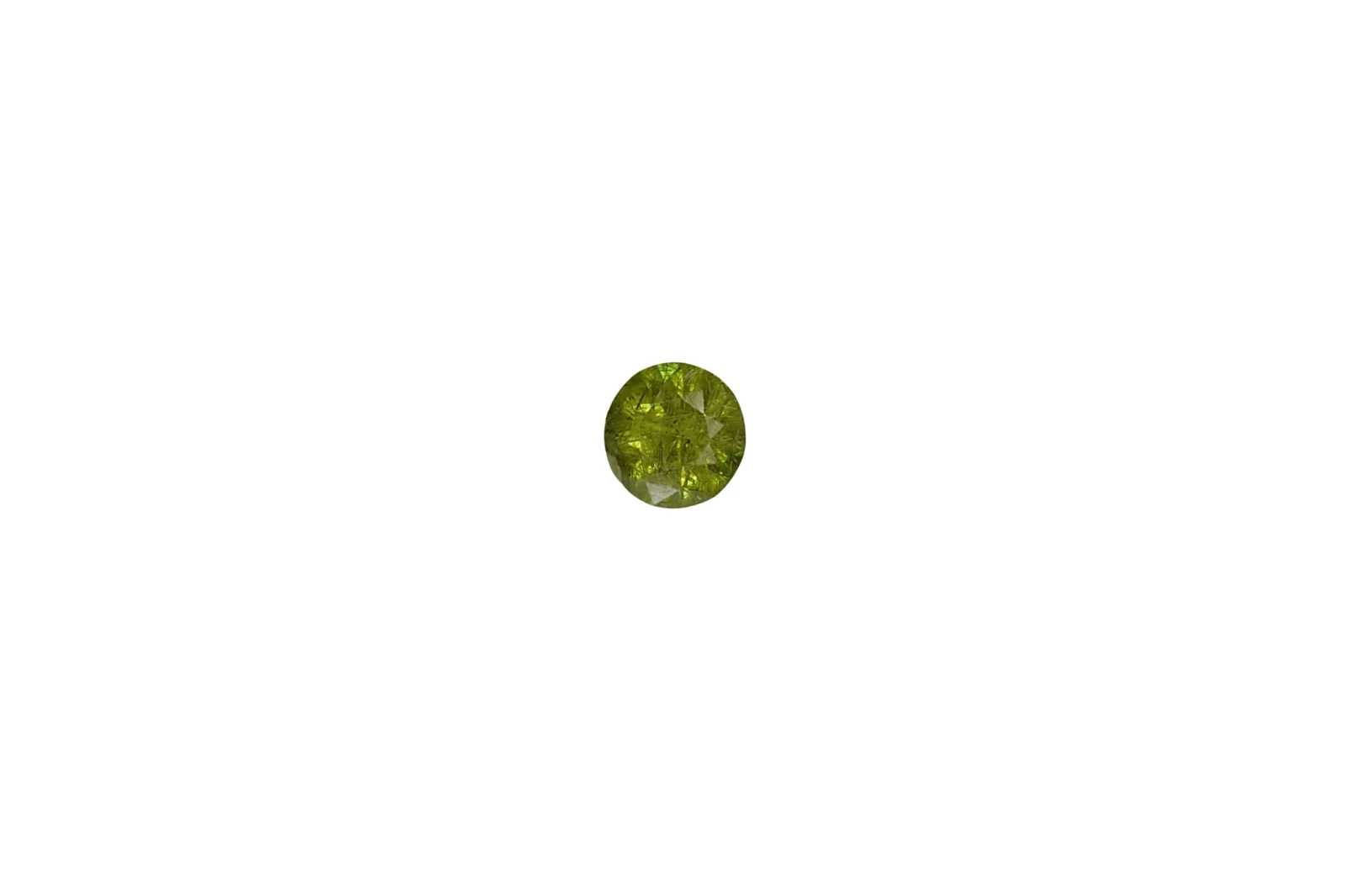 0.28ct Natural Demantoid Garnet Round Cut Faceted Loose Gemstone From Pakistan — view 1